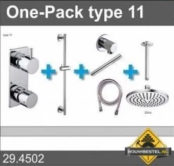 Douche One-Pack Inbouwthermostaatset Type 11 (20cm)