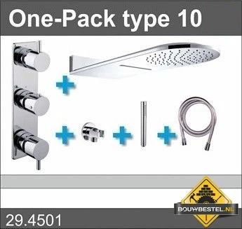 Douche One-Pack Inbouwthermostaatset Type 10 (25x60)