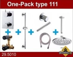 Wiesbaden Douche One-Pack Inbouwthermostaatset Type 111 (20cm)