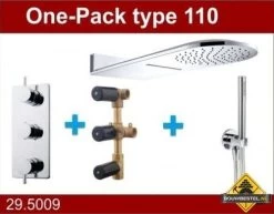 Wiesbaden Douche One-Pack Inbouwthermostaatset Type 110 (25x60)