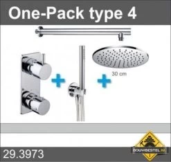 Douche One-Pack Inbouwthermostaatset Rond Type 4 (30cm)