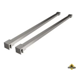 Wiesbaden Set Slim Stabilisatiestangen Chroom Tbv Vrijstaande Inloopdouche