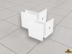 Wiesbaden Set A 2 Glaskoppelingen Tbv Profielloze Inloopdouche Mat-wit