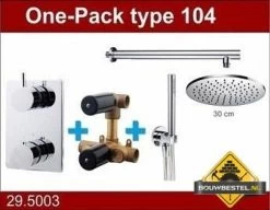 Wiesbaden Douche One-Pack Inbouwthermostaatset Rond Type 104 (30cm)