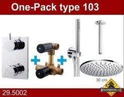 Wiesbaden Douche One-Pack Inbouwthermostaatset Rond Type 103 (30cm)