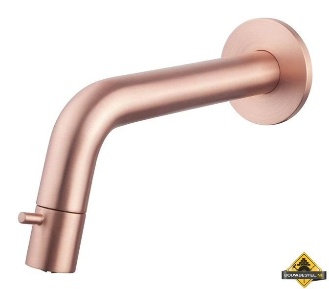 Wiesbaden Sophia Inkortbaar Toiletkraan Muurbevestiging Geborsteld Koper