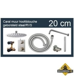 Wiesbaden One-pack Inbouwthermostaatset Rond Type 202 GS (20cm)