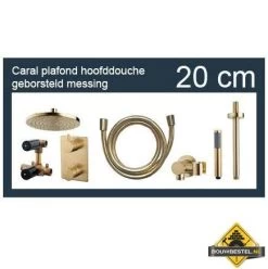 Wiesbaden One-pack Inbouwthermostaatset Rond Type 401 GM (20cm)