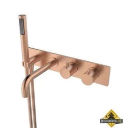 Wiesbaden Style Inbouw Badthermostaat Muur Geborsteld Koper