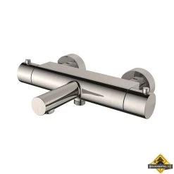 Wiesbaden Style Thermostatische Badmengkraan Cooltouch Geborsteld Staal