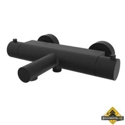 Wiesbaden Style Thermostatische Badmengkraan Cooltouch Mat-zwart