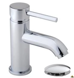 Wiesbaden Cadans KIWA Wastafelmengkraan Laag+kl.waste Chroom