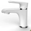 Wiesbaden Tarma Eenhendel-wastafelmengkraan Laag Wit/chroom