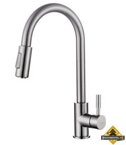 Wiesbaden Beton Keukenkraan Met Uittrekbare Handdouche RVS