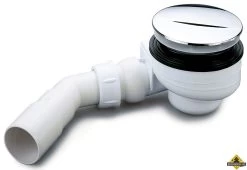 Turboflow Douchebakafvoer / Douchebaksifon Voor Gat 90mm Chroom