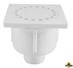 Doucheplug 10x10 Onderuitlaat Wit