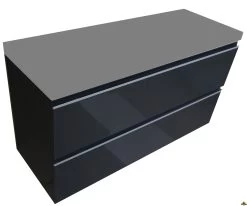 Wiesbaden Onderkast 100cmx36cm Zonder Wastafel Glanzend Grijs