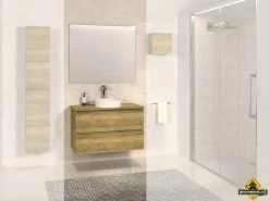 Xellanz Bologna Badmeubel 80cm Nato+Nato Blad