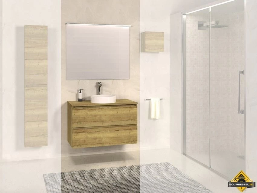 Xellanz Bologna Badmeubel 80cm Nato+Nato Blad