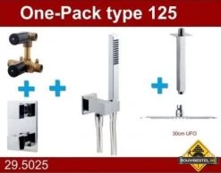 Wiesbaden Douche One-Pack Inbouwthermostaatset Type 125 (30 Cm Ufo)