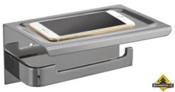Best Design Phone-Toiletrolhouder RVS Geborsteld