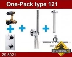 Wiesbaden Douche One-Pack Inbouwthermostaatset Type 121 (30 Cm Ufo)