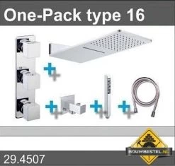 Douche One-Pack Inbouwthermostaatset Type 16 (24x55)