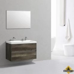 Badmeubel Compact Greeploos Zonder Kraangat 100 Cm Century Oak