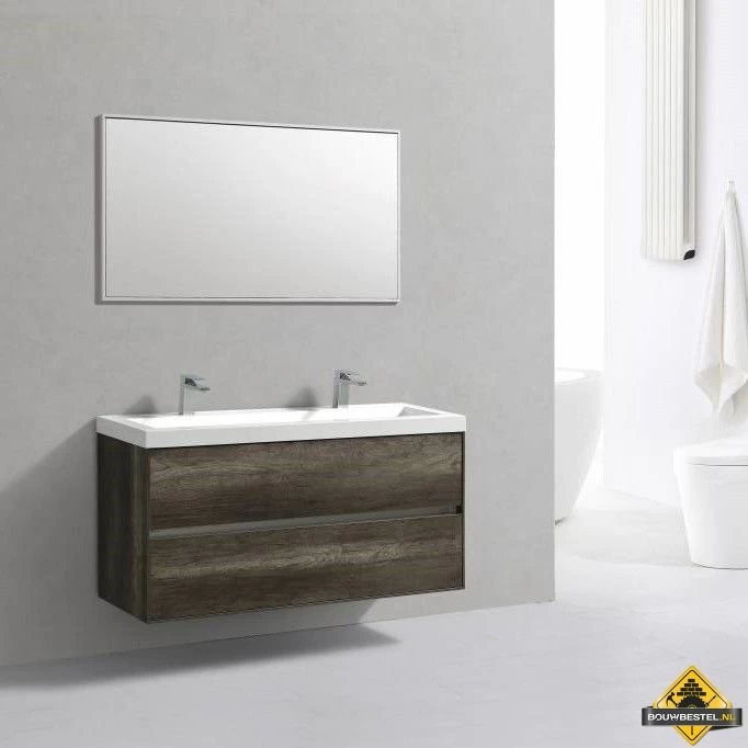 Badmeubel Compact Greeploos 120 Cm Century Oak