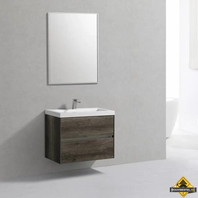 Badmeubel Compact Greeploos 80 Cm Century Oak