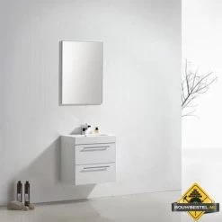 Badmeubel Compact Line 60 Cm Hoogglans Wit