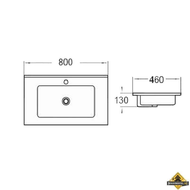 Badmeubel DL 80 Cm Kentucky Oak - Afbeelding 3