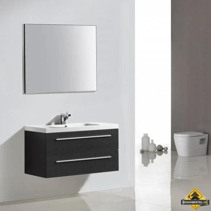 Badmeubel RN 100 Cm Silver Grey