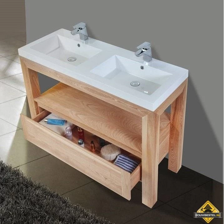 Badmeubel Robusta Trend Met 2 Kraangaten 120 Cm - Afbeelding 2