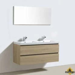 Badmeubel Trendline 120 Cm Light Wood Zonder Kraangat