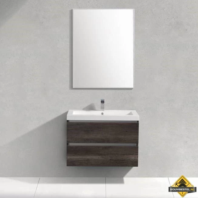 Badmeubel Trendline 80 Cm Century Oak Zonder Kraangat - Afbeelding 2