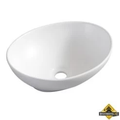 Wiesbaden Barco Opzetwastafel 400x330x145 Mat-wit