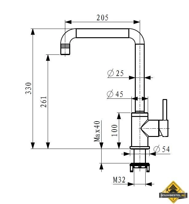 Best Design RVS-304 Keukenkraan Wave - Afbeelding 2