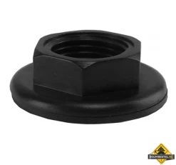 Saniville Zwarte Bevestigingsmoer + Pakking Tbv Toiletkr. 1/2 Inch