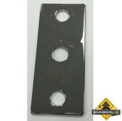 Wiesbaden Chroom Bodemplaat Inbouw Douchekraan 3 Knop 125x295