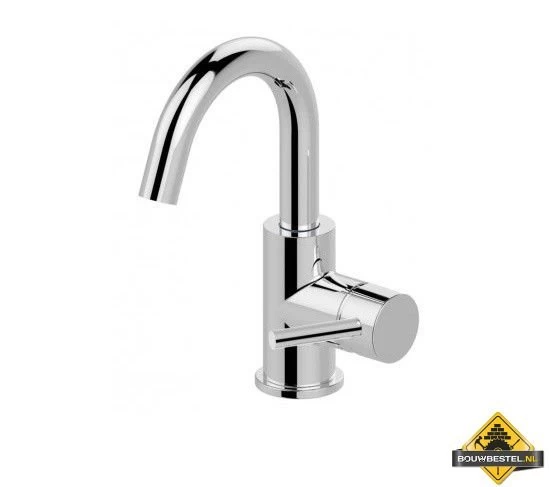Wiesbaden Caral Opb. Wastafelkraan+waste Draaibare Uitl. Chroom