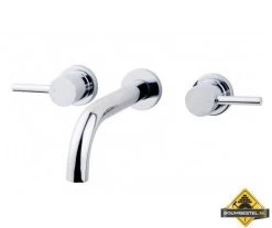 Inbouw-wastafelmengkraan 2-knops Chroom