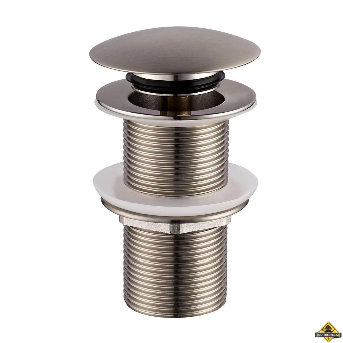 Caral Clickwaste Verlengd 5/4" Geborsteld Staal