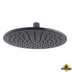 Caral Hoofddouche Rond 25 X 0,8 Cm Mat Zwart