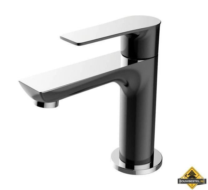 Wiesbaden Casma Toiletkraan Zwart/Chroom