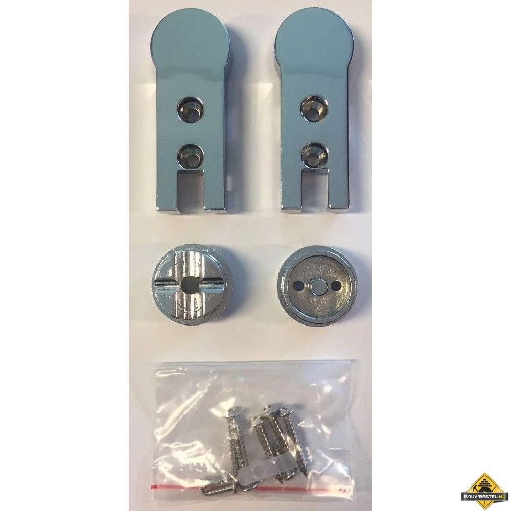 Chroom Scharnierset Douche-swingdeuren