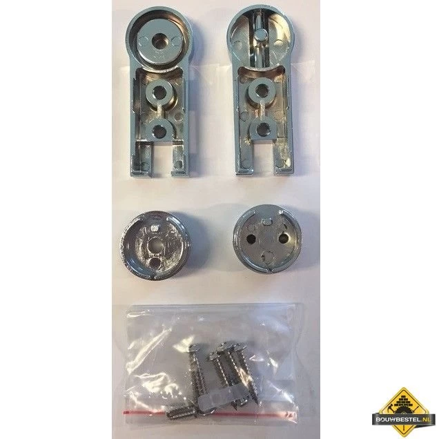 Chroom Scharnierset Douche-swingdeuren - Afbeelding 2