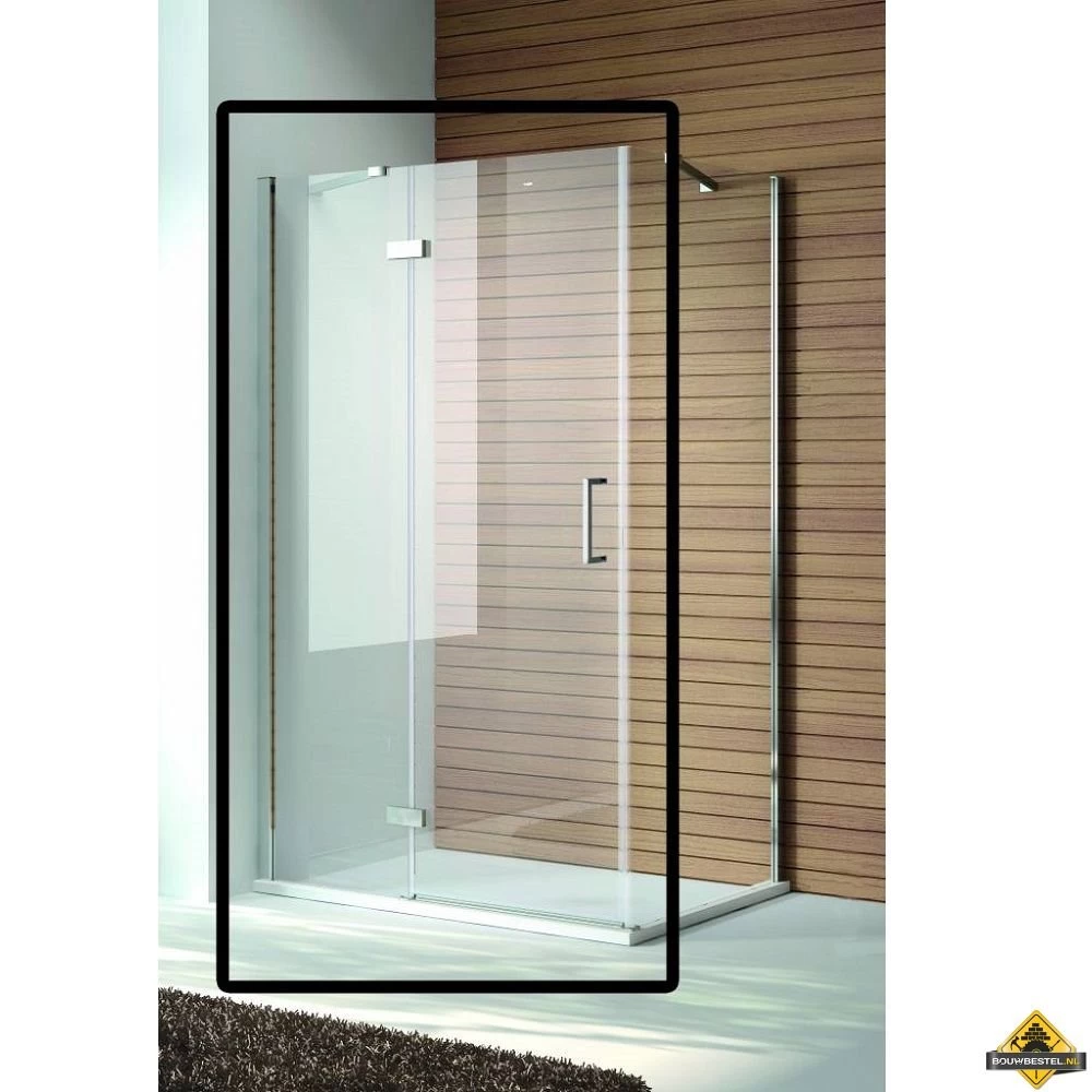 Deur + Vaste Wand Douchecabine Quadra 140 Cm - Afbeelding 2