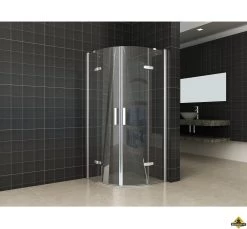 Wiesbaden Double Ronde Douchecabine 1000x1000x2000 Chroom 8mm NANO