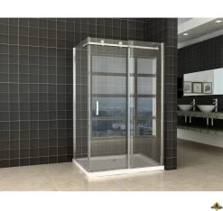 Block Douchecabine 1200x1000x2000 Chroom 8mm NANO